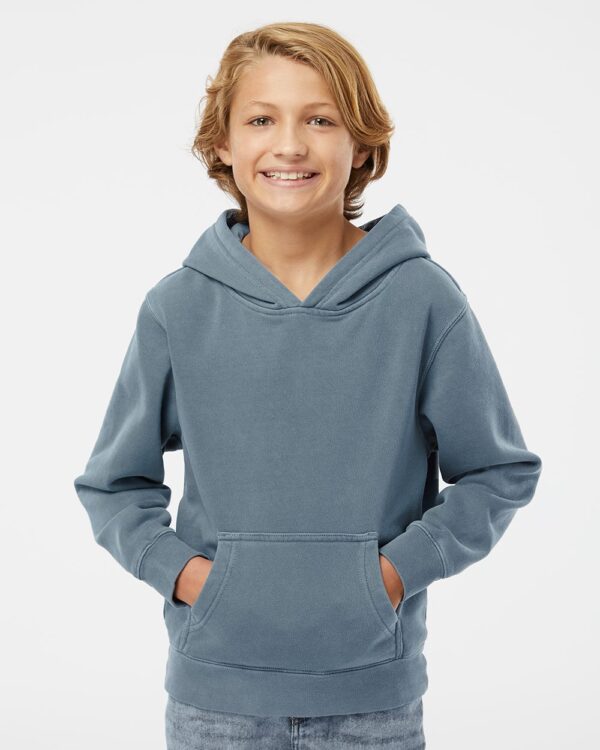 Youth Midweight Pigment-Dyed Hooded Sweatshirt