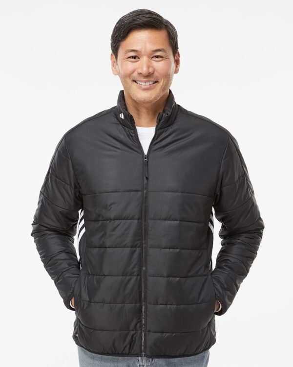 Men's 3-Stripes Puffer Full-Zip Jacket