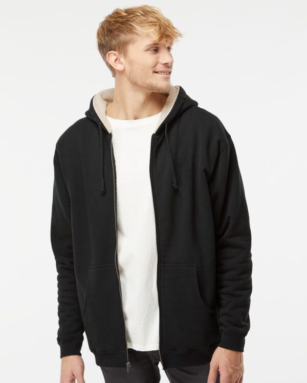 Men's Sherpa-Lined Full-Zip Hooded Sweatshirt