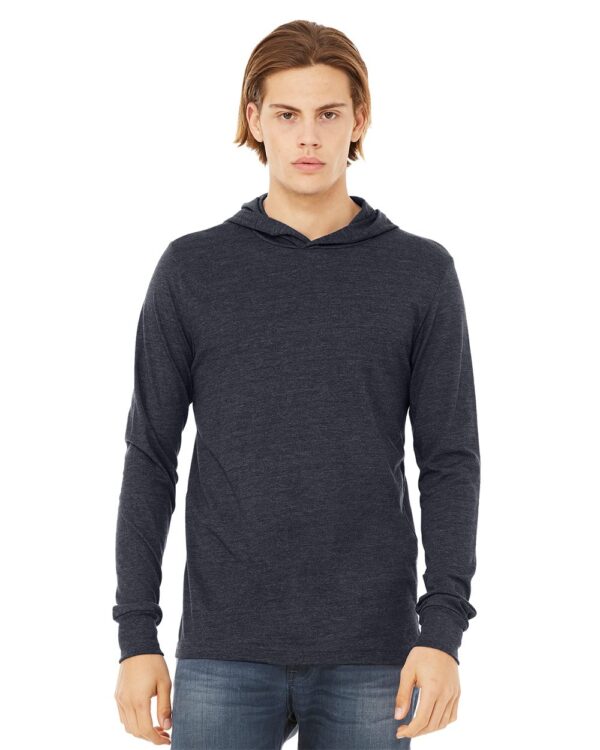 Unisex Jersey Hooded Long Sleeve Tee