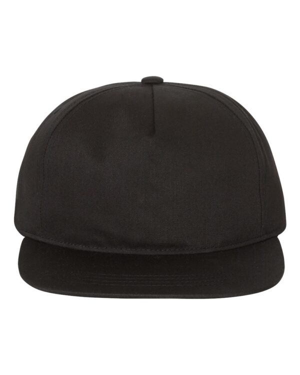 Lightly-Structured Five-Panel Snapback Cap